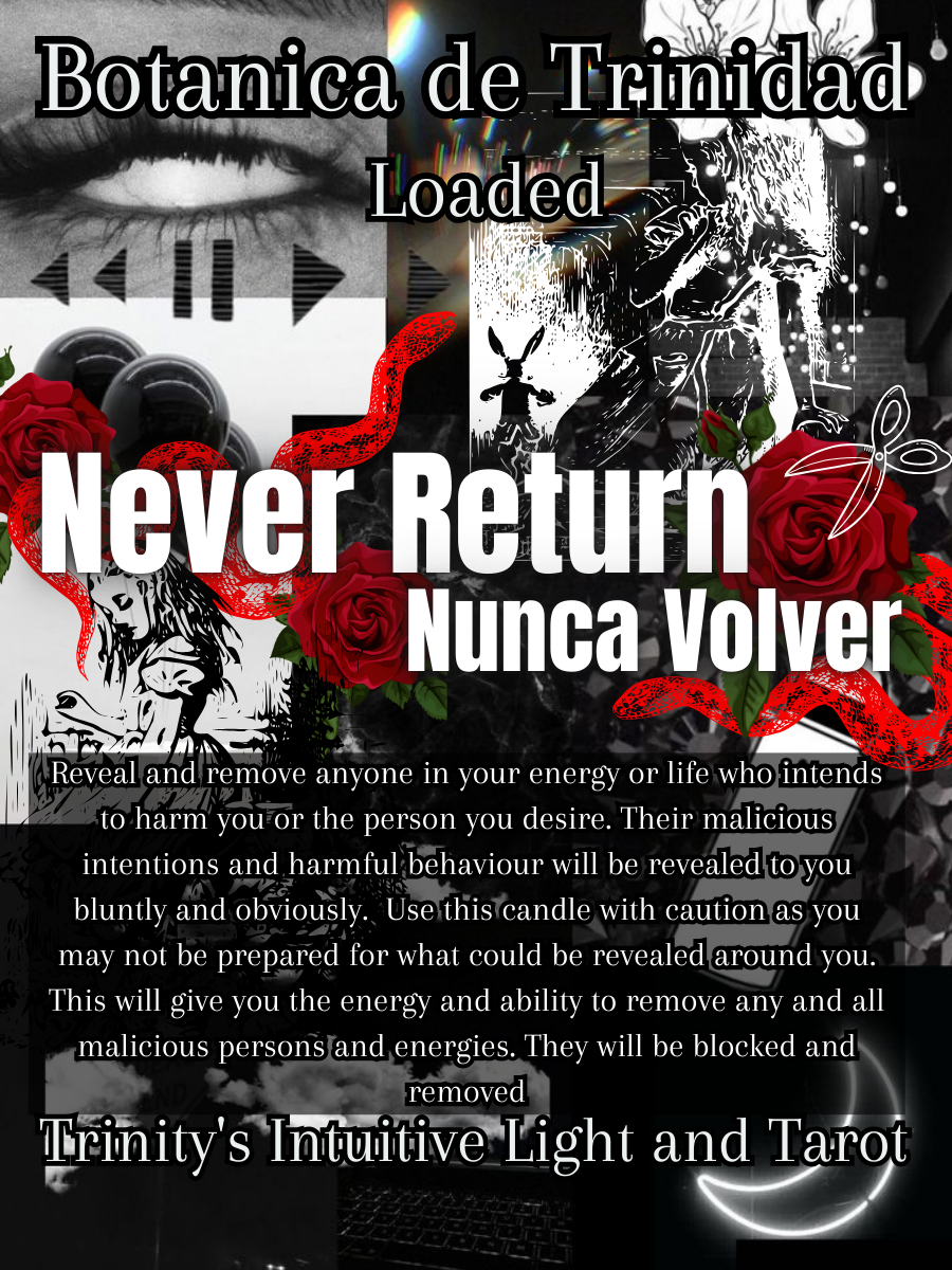 Loaded Never Return Candle